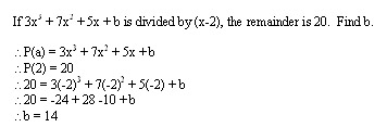 Example of Remainder Theorem in action